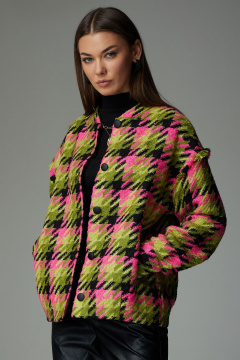 Жакет бомбер из плотной рогожки с карманами и воротником-стойкой N.O.W. 1337 - фото 5