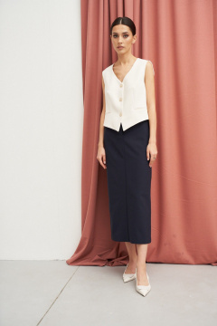 Юбка ATTIKA А165 темно-синий - фото 3