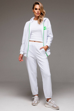 Комплект костюма из брюк и худи с контрастной молнией GO F3031zp/01-01 - фото 2