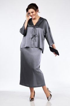 Костюм юбочный из костюмной ткани с приталенной блузой Jurimex 3057-2 - фото 1