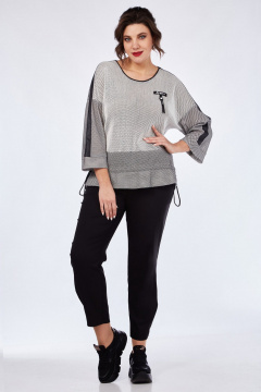 Блуза и брюки из текстиля и хлопка в стильный образ Matini 1.1697 - фото 1