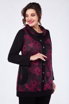 Джемпер женский трикотажный прямой без застежки Matini 4.727/1 фуксия - фото 2