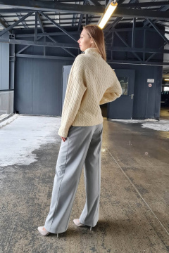 Брюки прямого силуэта с поясом и карманами демисезон Shymoda 350-24 - фото 2