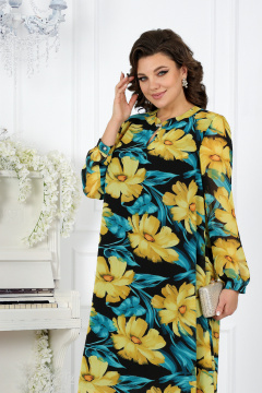 Платье Ninele 7307 желтые ромашки - фото 2