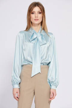 Бежевые зауженные брюки из текстиля, с карманами и разрезами EOLA 2381.1 бежевый - фото 4