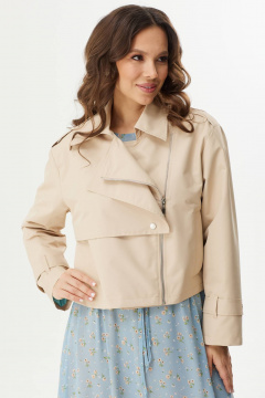 Куртка, платье Магия моды 2393 беж+голубой - фото 5