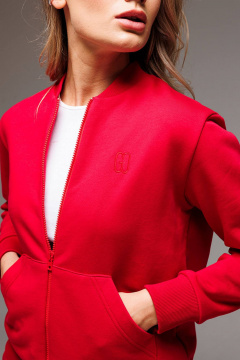 Демисезонный спортивный костюм бомбер и брюки из трикотажа GO F3071/11-02 - фото 4