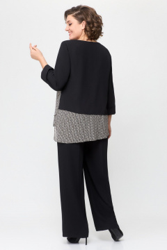 Блуза и брюки в стиле на каждый день из текстиля DaLi 4572 беж - фото 3