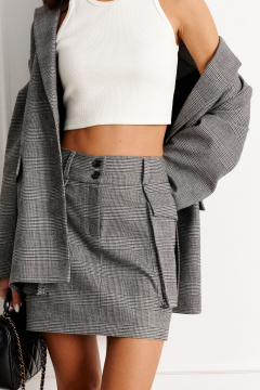 юбка полуприлегающего силуэта с карманами из костюмной ткани ANNETE A1135 - фото 3