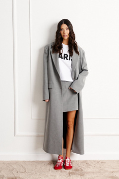 юбка из ткани с классическим кроем и застежкой спереди ANNETE A1139 - фото 2