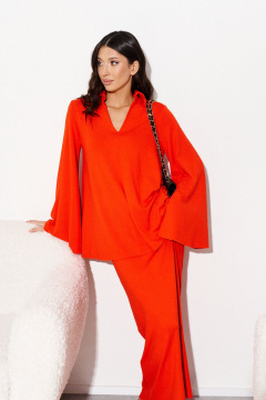 Юбка приталенного силуэта из трикотажа с поясом ANNETE A1163 - фото 2