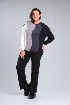 Брюки-кюлоты с поясом и кокеткой на задней половинке Диомант 1929 - фото 1