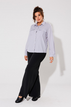 Длинное платье макси из плотного кошкорсе Anelli 1400 черный - фото 5