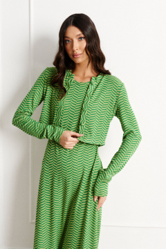 Демисезонный платье-комплект с жакетом из трикотажа ANNETE A4182 - фото 4