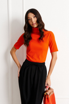 Джемпер прилегающего силуэта из трикотажа для демисезона ANNETE A817 - фото 1