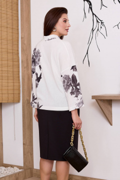 Юбка и свитшот с переходящей стойкой контрастных цветов Lissana 4852 - фото 3