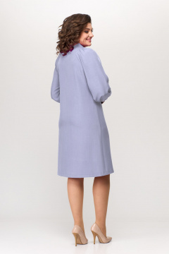 Платье А-силуэт короткий рукав съемный бант Bonna Image 897 джинс - фото 2