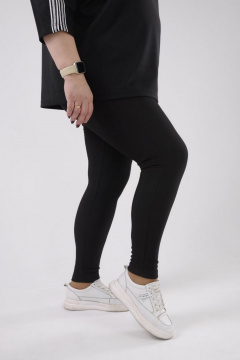 Леггинсы облегающие на резинке из трикотажа Tammi 3Т73-23/1 черный - фото 2