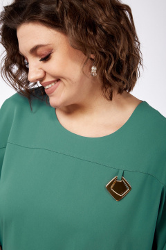 Демисезонный костюм из текстиля с широкими брюками и блузой Jurimex 3051 - фото 4