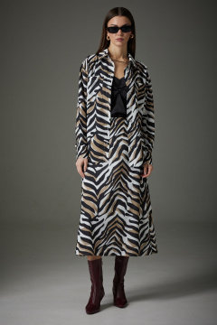 Блуза с открытыми плечами и юбка расклешенная на подкладке N.O.W. 1392 - фото 1