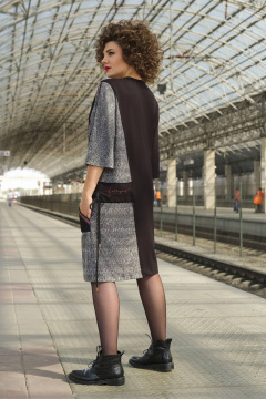 Трикотажное платье свободного кроя из вискозы Avanti 1109 - фото 2