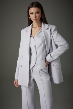 Демисезонный серый 3- предметный комплект из текстиля N.O.W. 1391 - фото 3