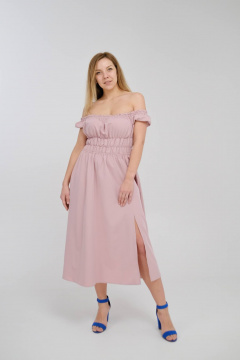 Платье AURA otd 3090 бледно-розовый - фото 2