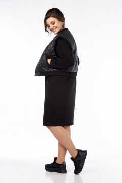 Жилет, платье БагираАнТа 933 черный - фото 4