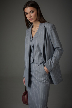 Комплект из жакета жилета и юбки в деловом стиле N.O.W. 1395 - фото 2