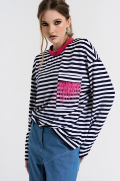 Джемпер MilMil 1070-3P Брайтон/розовый - фото 2