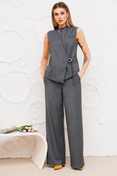 Костюм женский из текстиля, жилет и брюки с галстуком Amberа Style 2059 - фото 1