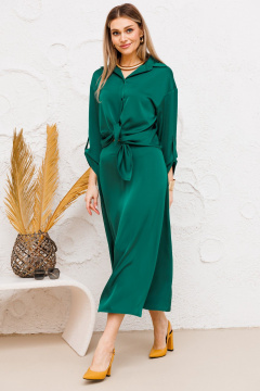 Рубашка свободного кроя из текстиля и юбка в стиле на каждый день Amberа Style 2061 - фото 3