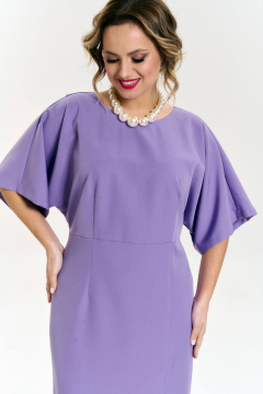 Платье свободное с разрезом и запахом спиной, Лето SOVA 11222 лаванда - фото 2