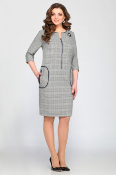 Платье полуприлегающего силуэта с молнией и накладными карманами Matini 3.1047 - фото 1