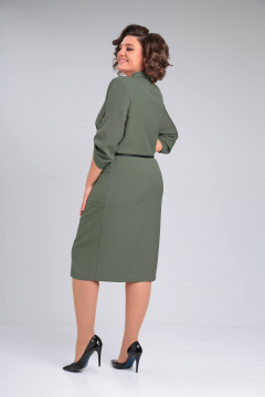 Деловое платье прямого силуэта из плательной ткани Rishelie 938 - фото 3