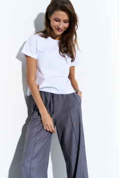 Круглогодичный белый джемпер из трикотажной ткани Luitui R5001 белый - фото 2