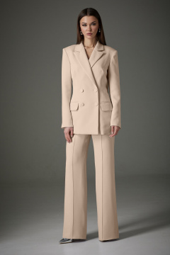 Брюки-жакет-комплект из костюмной ткани на демисезон N.O.W. 1391-1 - фото 1