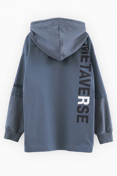 Джинсовая рубашка-пиджак с капюшоном и карманами Bell Bimbo 241137 деним - фото 3