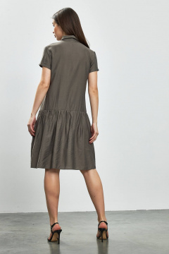 Платье на каждый день коричневое из текстиля Femme & Devur 80151 2.20F(170) - фото 4