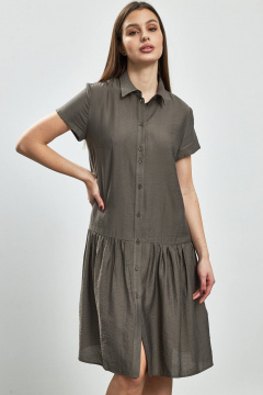 Платье на каждый день коричневое из текстиля Femme & Devur 80151 2.20F(170) - фото 1