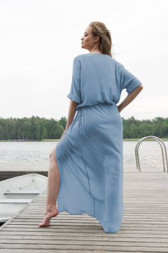 Платье MAX 4-076 синий - фото 2