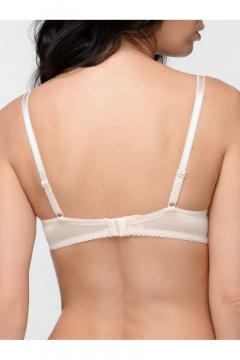 Бюстгальтер бежевый кружевной с пуш-ап вкладышами Milady 138 8.2 - фото 4