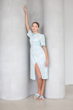 Летнее платье с разрезом и рукавами-фонариками Tanya Arzhanova ФлТА87 - фото 5