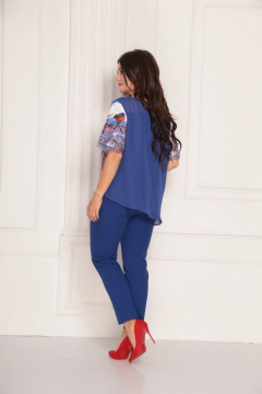 Блуза и брюки из шифона для летнего повседневного образа Solomeya Lux 710 - фото 2