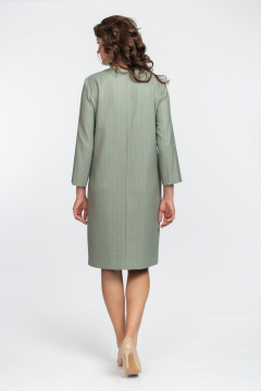 Платье из текстиля с потайными карманами и 3/4 рукавом FASHION CENTRE Пв-3611 - фото 5