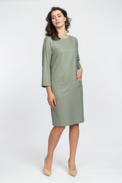Платье из текстиля с потайными карманами и 3/4 рукавом FASHION CENTRE Пв-3611 - фото 2