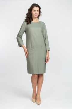 Платье из текстиля с потайными карманами и 3/4 рукавом FASHION CENTRE Пв-3611 - фото 1
