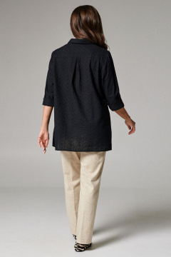 Блуза Панда 93940w черный - фото 3