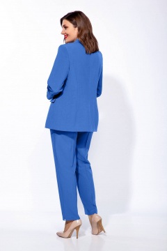 Блуза, брюки, жакет Ольга Стиль С-656 светло-синий - фото 2