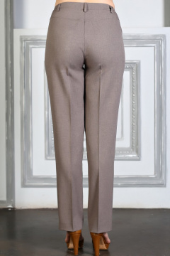 Брюки бежевые удлиненные с резинкой для комфортной посадки Avila 0633 темно-бежевый - фото 3